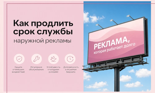 Как продлить срок службы наружной рекламы в Сосногорске