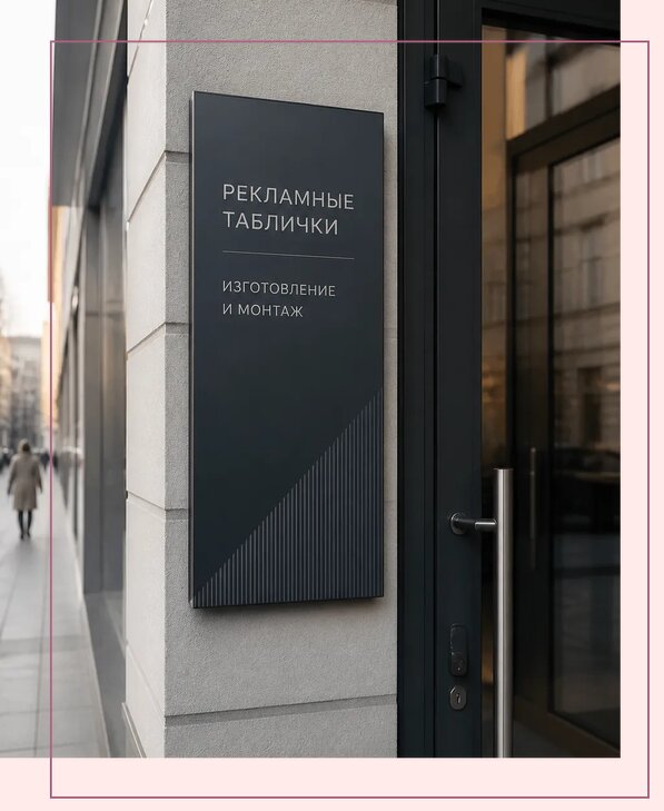 Рекламные таблички в Сосногорске по цене от 4642 р. | Аванза-Сно