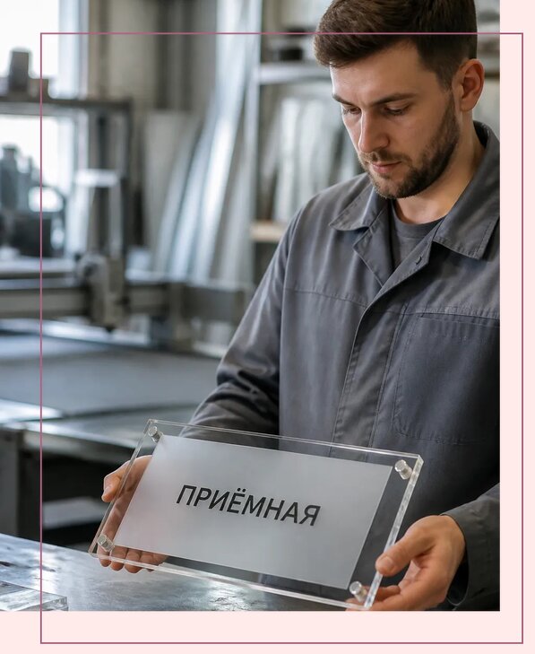 Таблички из оргстекла на заказ в Сосногорске от 4023 р. | Аванза-Сно