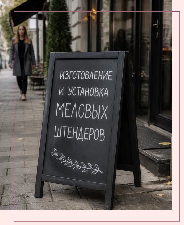 Меловые штендеры в Сосногорске по цене от 6705 р. | Аванза-Сно